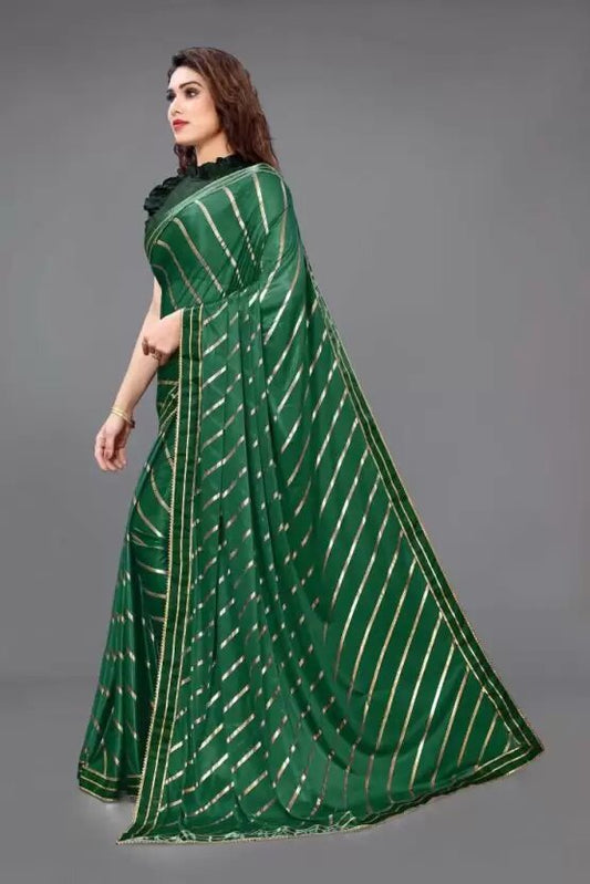Mira Green Cotton Silk Saree